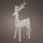 6.5 FT Silver Reindeer 2350LED Micro Warm White