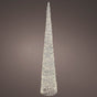 6 FT Silver Cone Tree Micro Warm White LED