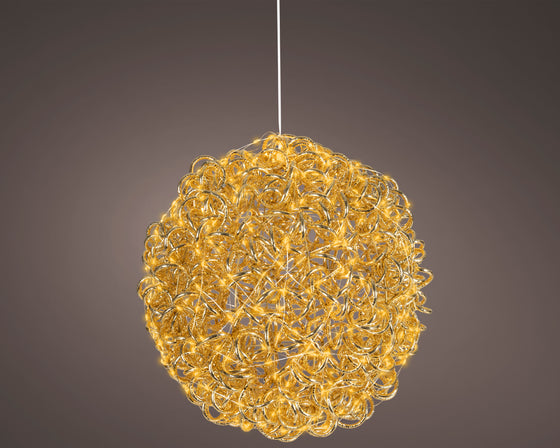 14" 400 Micro LED Classic Warm Gold Ball