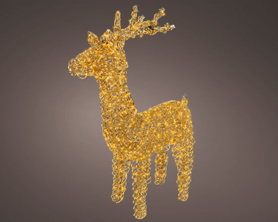 3.5 FT Gold Reindeer Micro Classic Warm LED