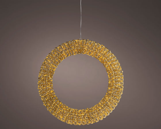 31" Gold Wreath Micro Classic Warm LED