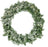 Flocked Wreath Prelit With LED Clear Lights