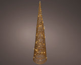 36" 48 LED Soft Warm Brown Cone Tree
