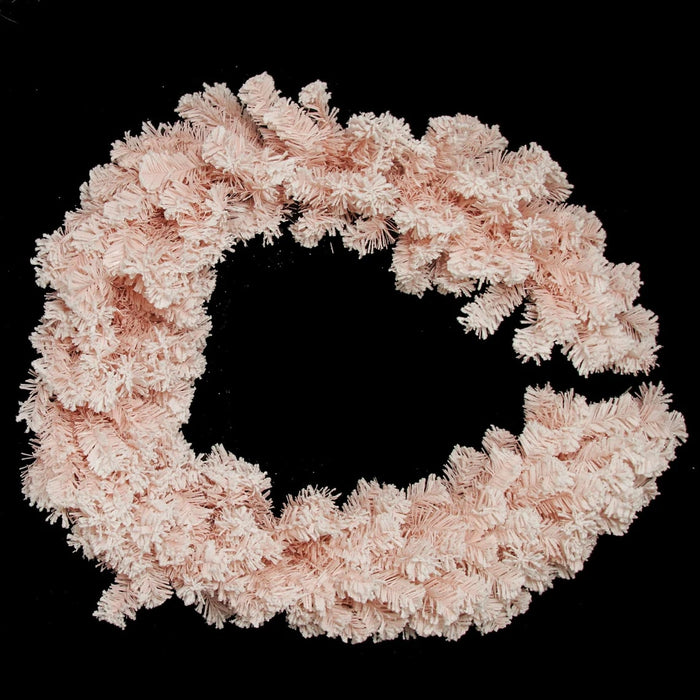 9 FT X 4" Paris Pink Snowy Garland