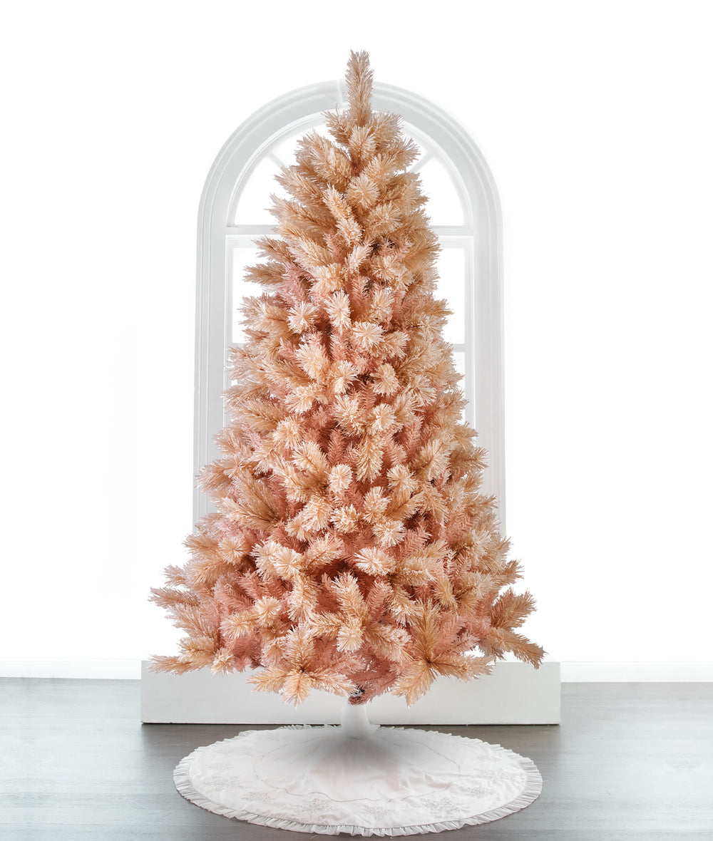 Snowy Pink Paris Fir Tree Unlit