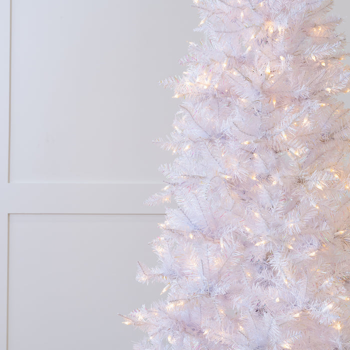 White Tiffany Tinsel Tree