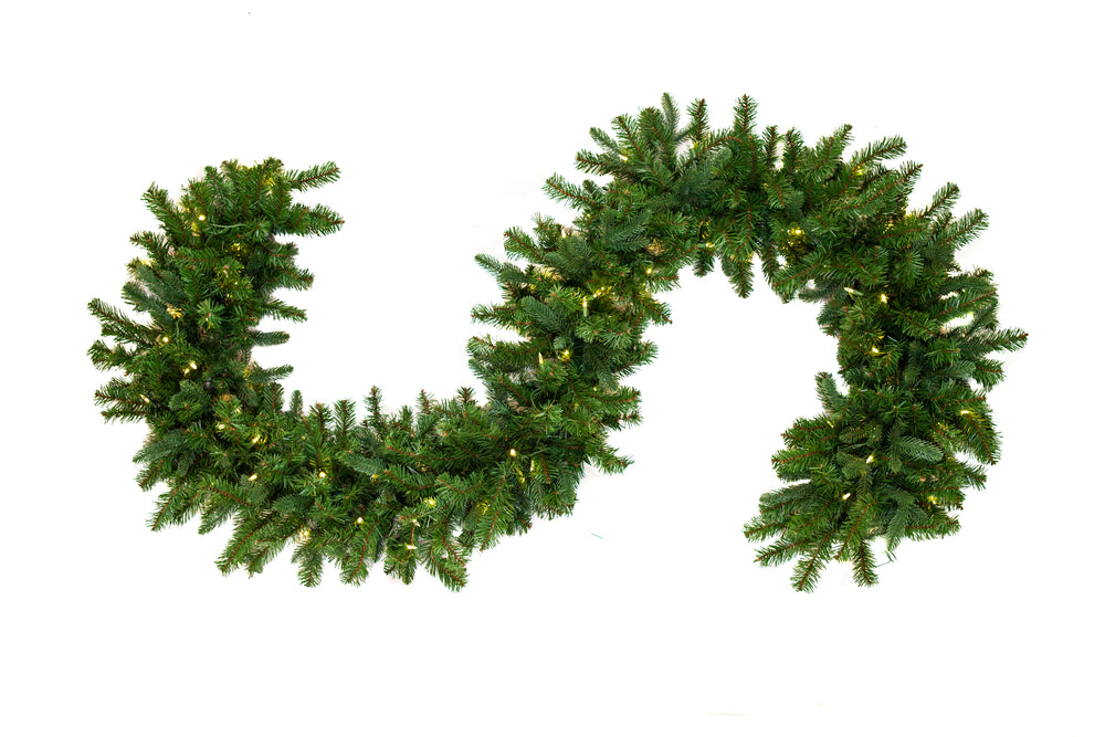 Foxtail Garland Prelit Warm White LED