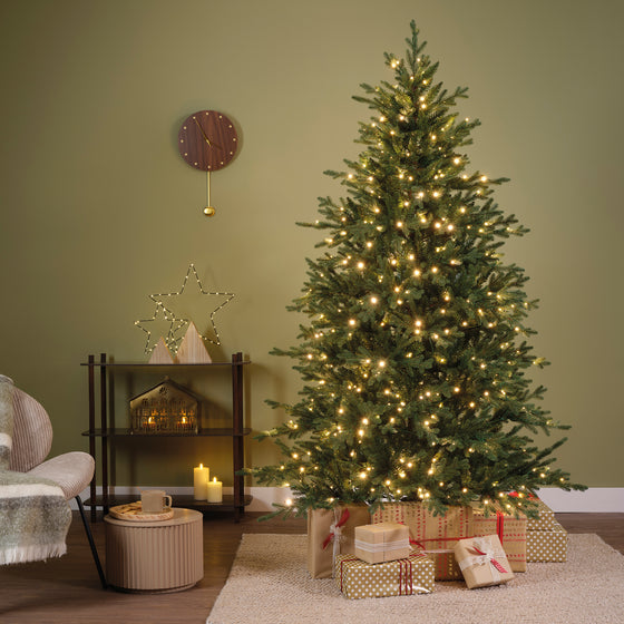 Greenhill Fir Tree Pre Lit Soft Warm LED Lights