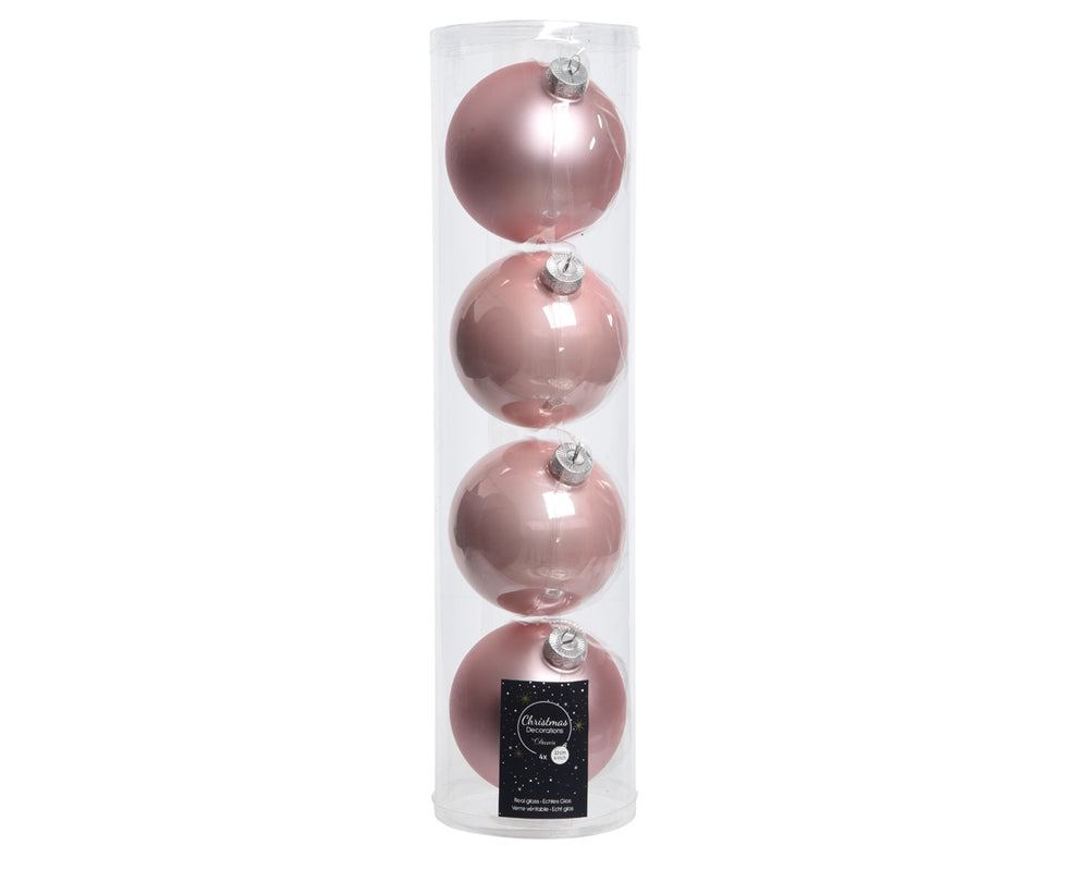 4" Shiny & Matte Ball Assorted Ornament
