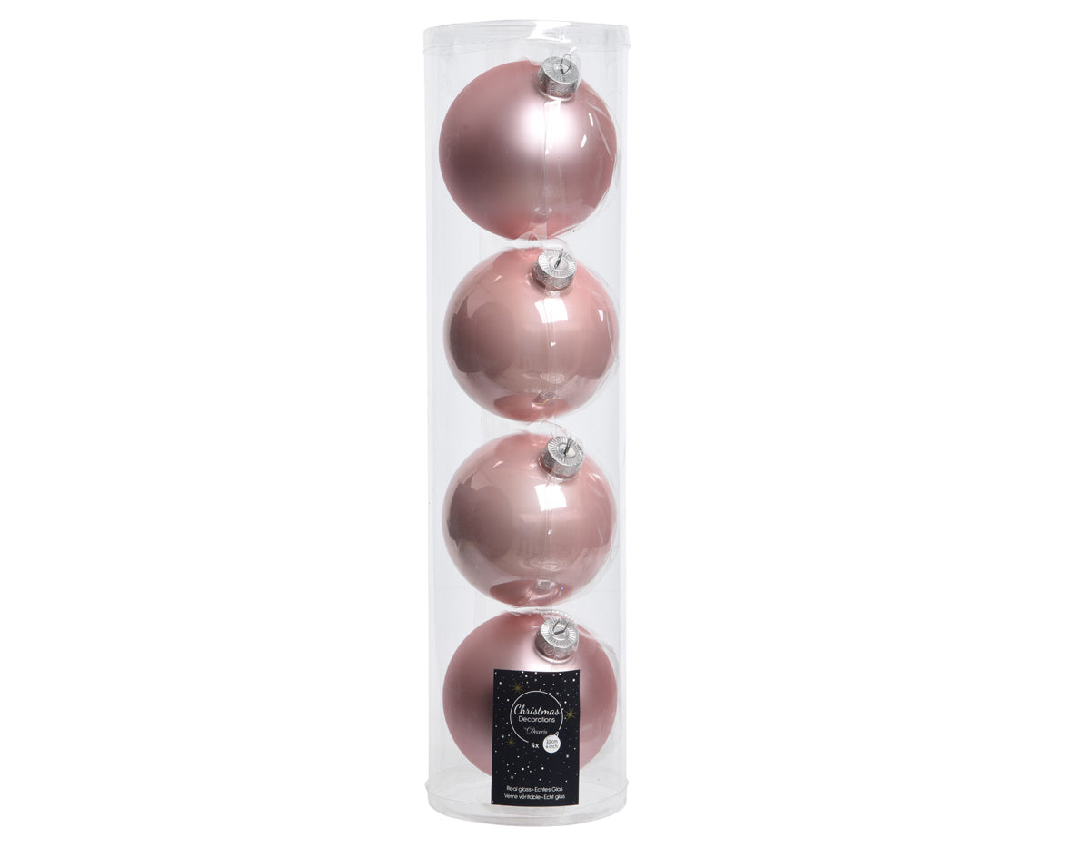 4" Shiny & Matte Ball Assorted Ornament
