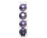 4" Shiny & Matte Ball Assorted Ornament