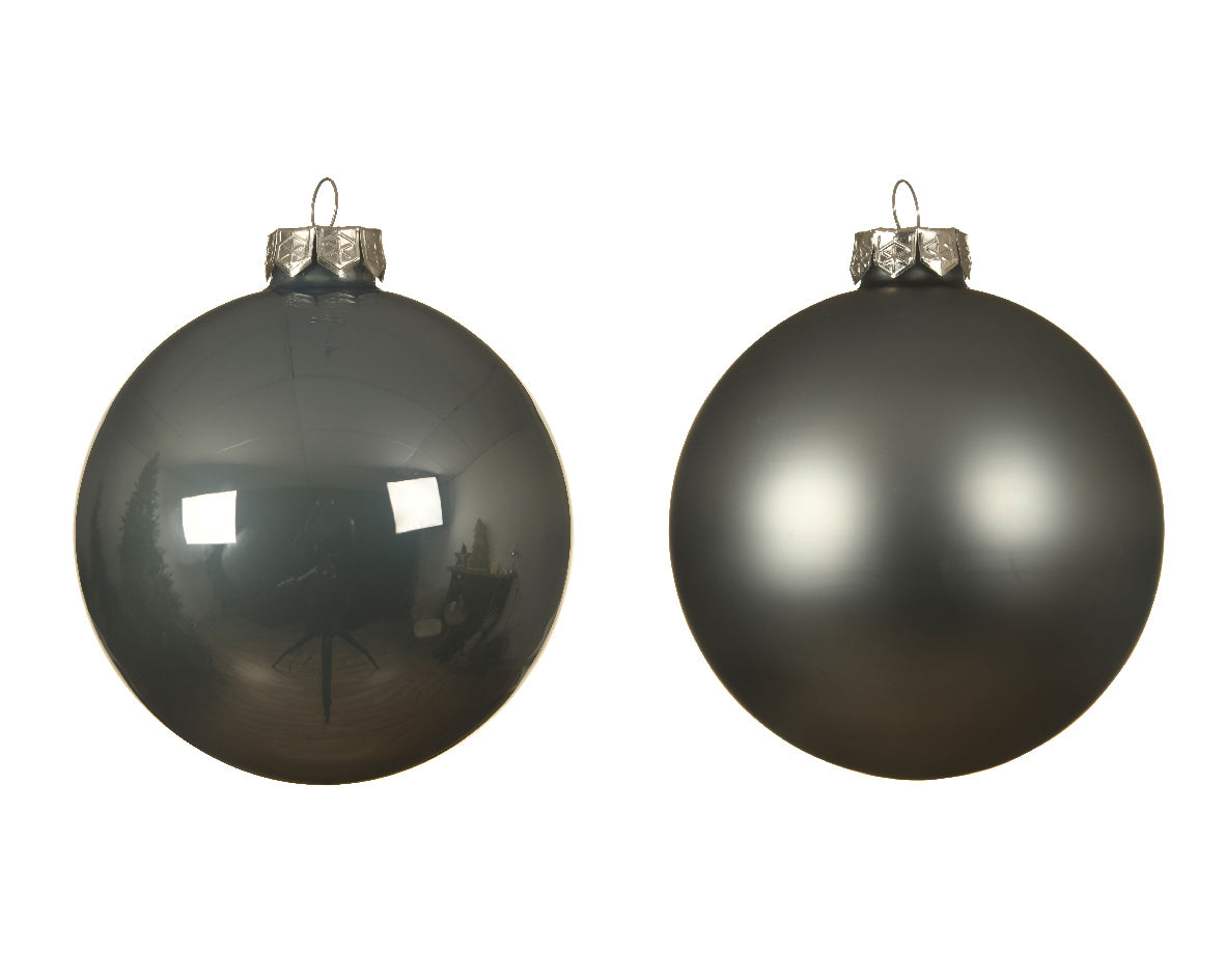 4" Shiny & Matte Ball Assorted Ornament