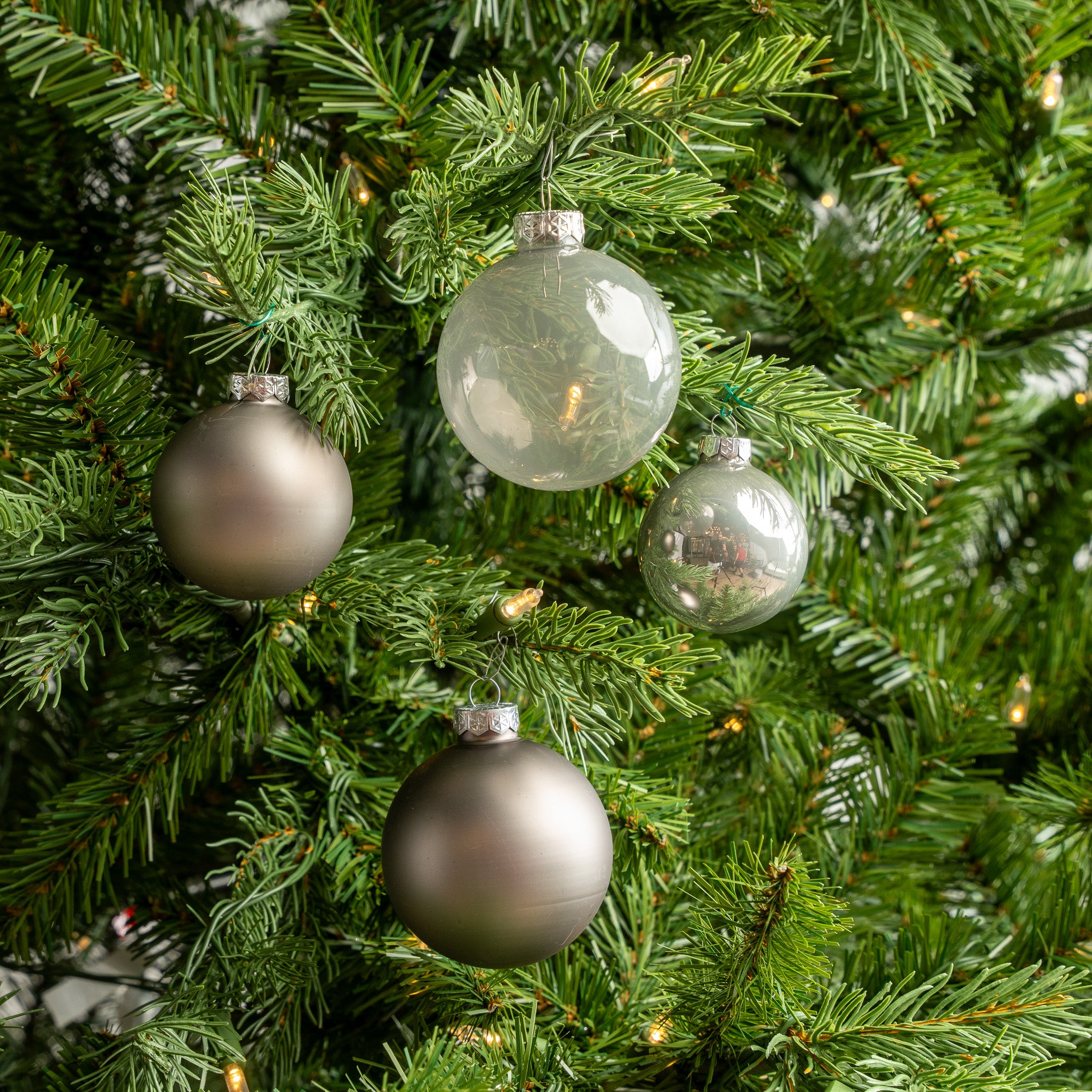 3" Assorted Glass Ornament Set Of 21