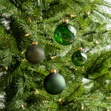 2-2.7" Assorted Glass Ornament Set Of 42