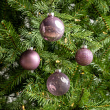 2-2.7" Assorted Glass Ornament Set Of 42