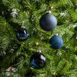 2-2.7" Assorted Glass Ornament Set Of 42