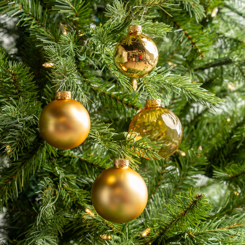 3" Assorted Glass Ornament Set Of 21