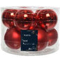 2" Shiny & Matte Glass Ball Ornament Set Of 10