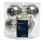 3" Silver Shiny Matte Glass Ball Ornament