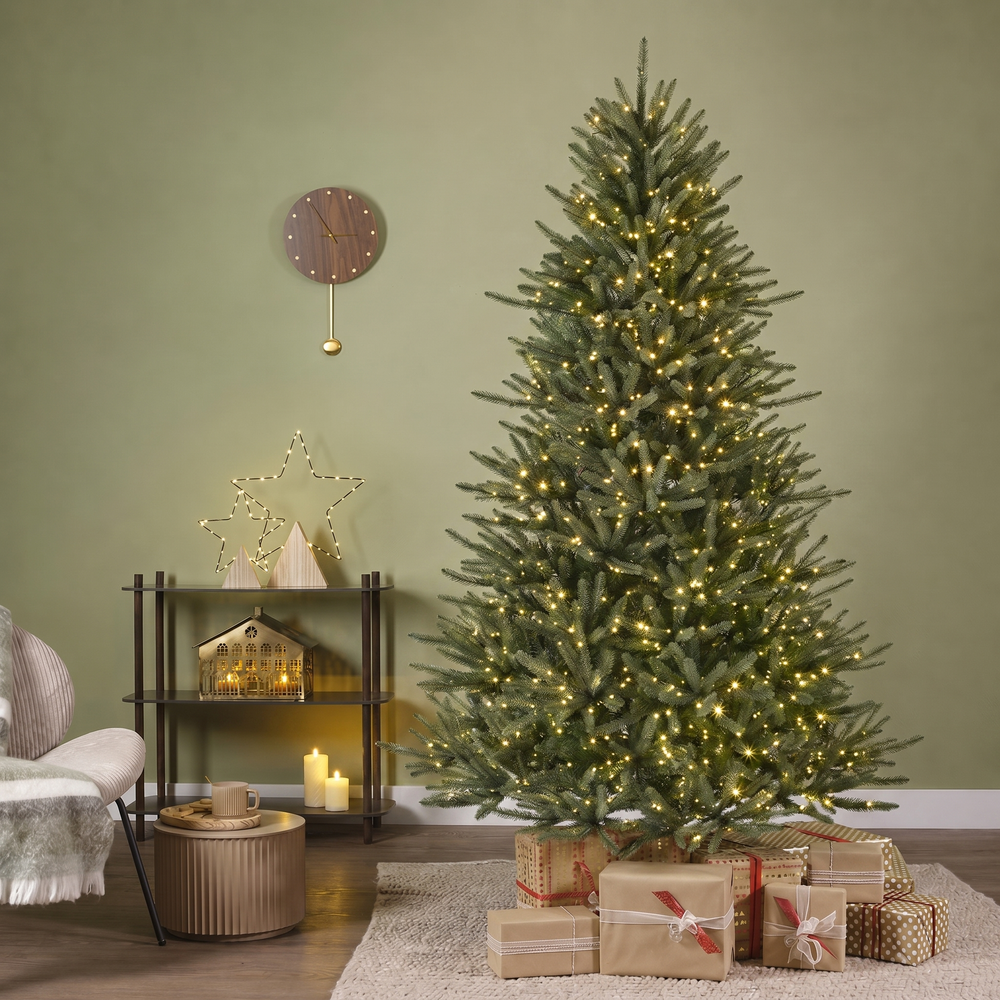 Blue Royale Spruce Tree Pre-Lit Dual Lite LED Lights