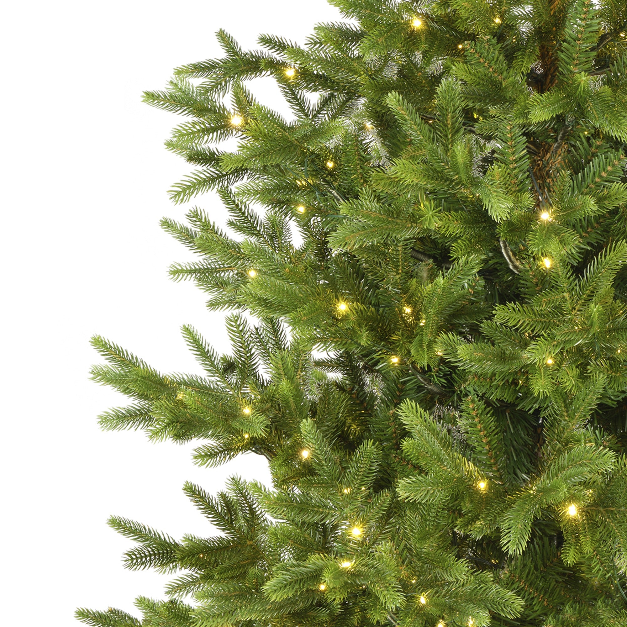 Nordmann Fir Tree Pre-Lit Warm White LED Lights With Twinkle Effect
