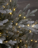 Norway Spruce Snowy Tree Pre Lit Warm White LED Lights