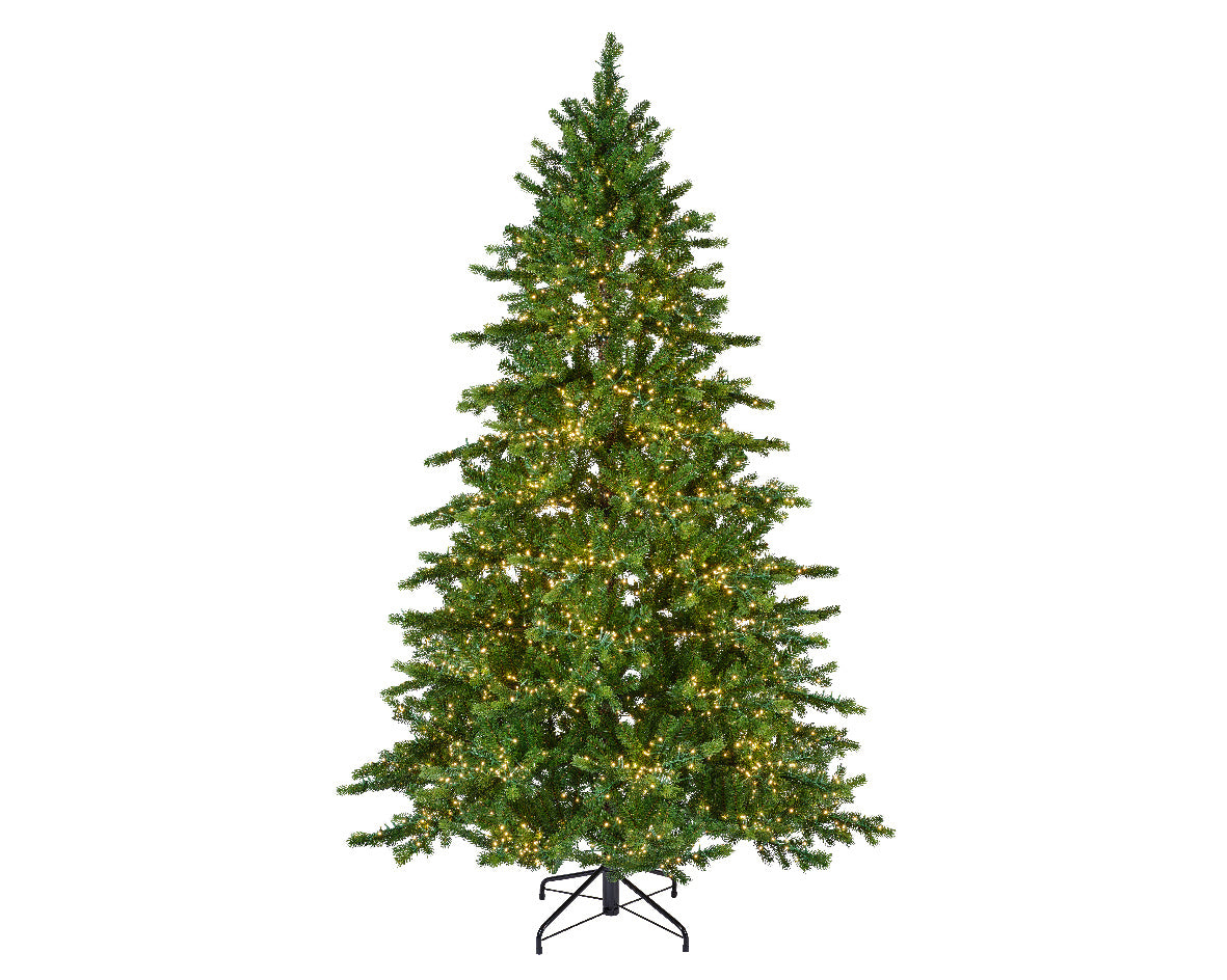 Galloway Spruce Tree Pre-Lit Warm White LED Lights With 8 Functions