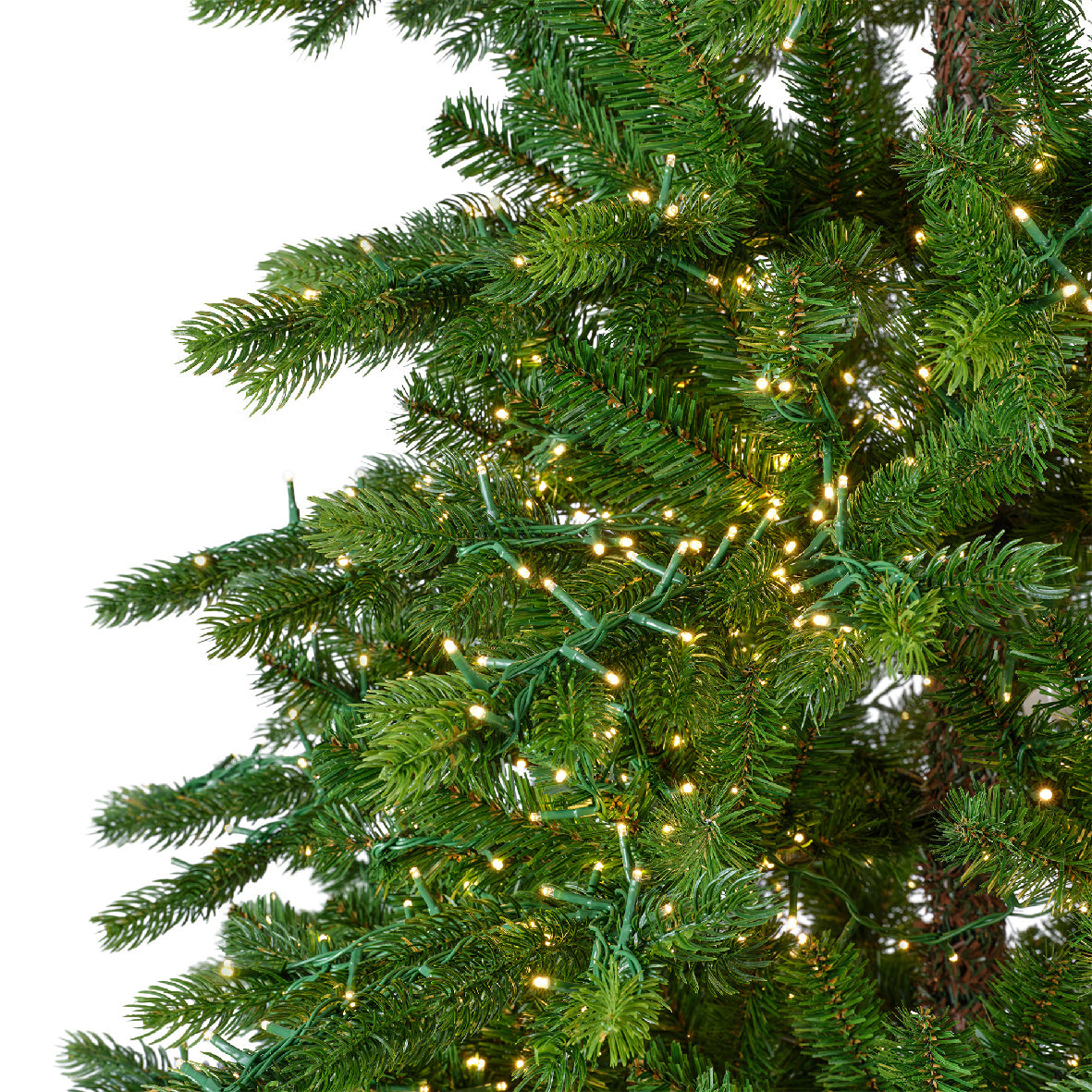 Galloway Spruce Tree Pre Lit Warm White Led Lights With Twinkle Effect