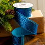 2.5" X 10YD Midnight Blue Full Glitter Ribbon