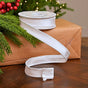 1" X 10YD White Velvet Ribbon
