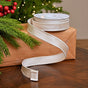1" X 10YD Ivory Velvet Ribbon