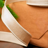 1" X 10YD Ivory Velvet Ribbon
