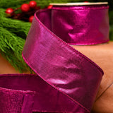 2.5" X 10YD Pink Metallic Ribbon