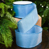 2.5" X 10YD Blue Metallic Ribbon