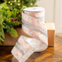 4" X 5YD Blush Pink Velvet With Silver Jewels