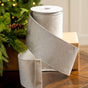 4" X 10YD Silver Mesh Ribbon