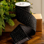 4" X 5YD Black Jewel Ribbon