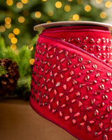 4" X 5YD Hot Pink Jewel Ribbon