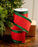 4" X 10YD Red With Green Edge Ribbon