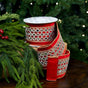 4" X 5YD Red Velvet Mirror Ribbon