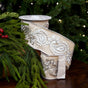 4" X 5YD Ivory Velvet Trim Ribbon