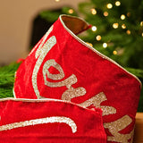 6" X 3YD Merry Christmas Ribbon