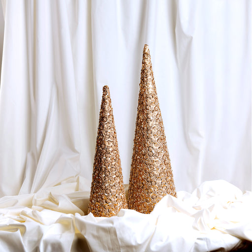 18" & 24" Gold Flower Cones