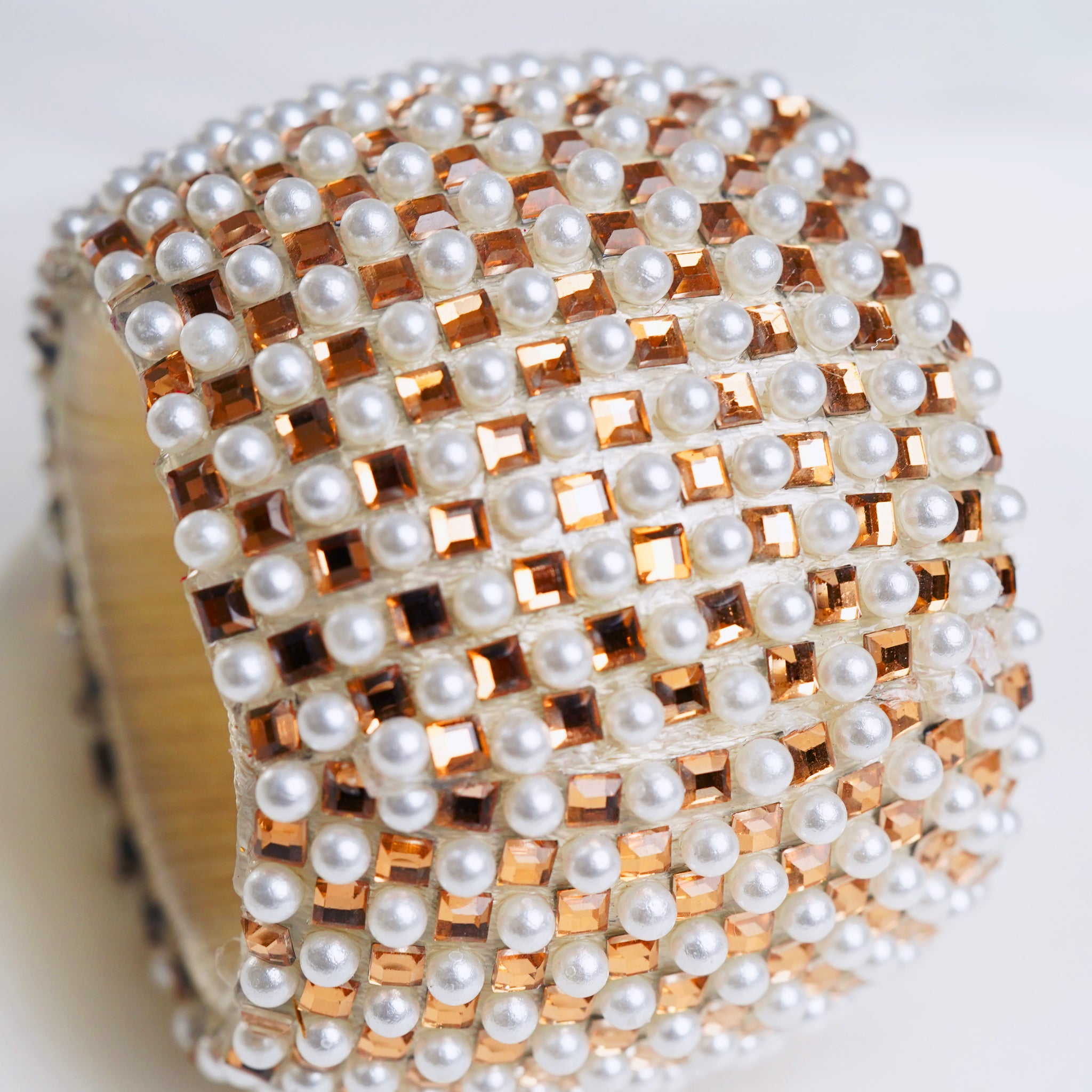 White, Silver & Pearl Napkin Ring