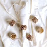 White, Silver & Pearl Napkin Ring