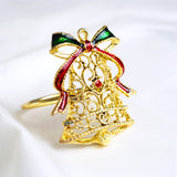 Gold, Red, & Green Napkin Ring