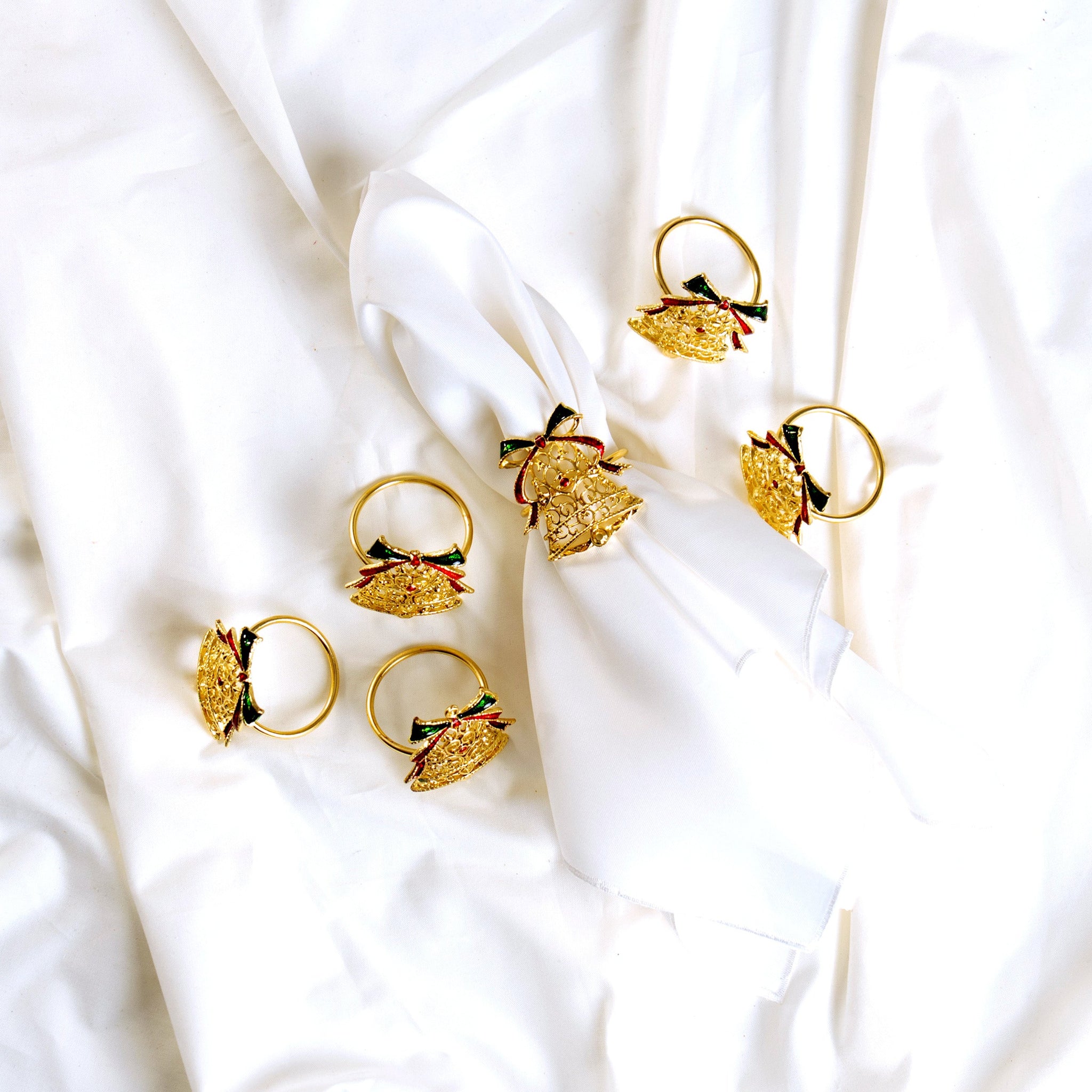 Gold, Red, & Green Napkin Ring