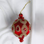 4" Red Jeweled Ball Ornament