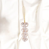 5" Gold Jewel Heart Ornament