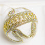 4" Gold Beaded Velvet Ball Ornament